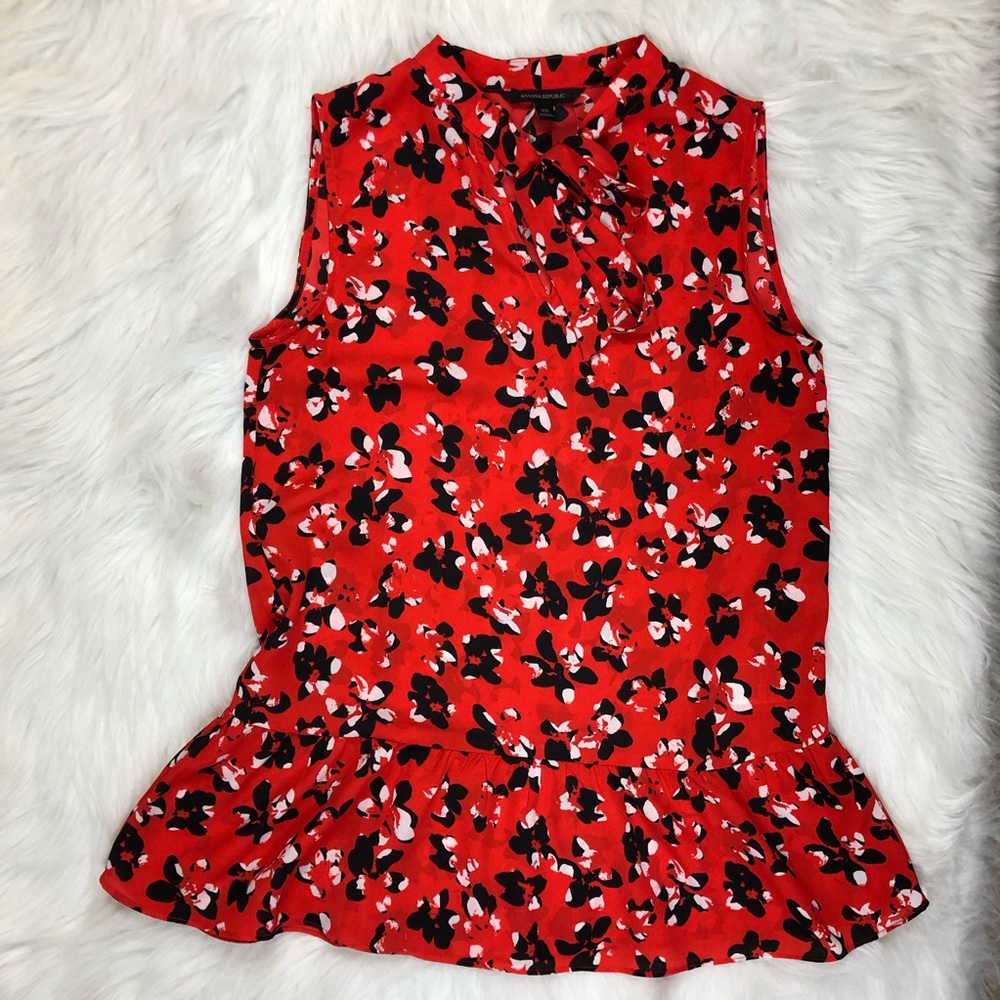 Banana Republic | Tie Front Sleeveless Top, XS